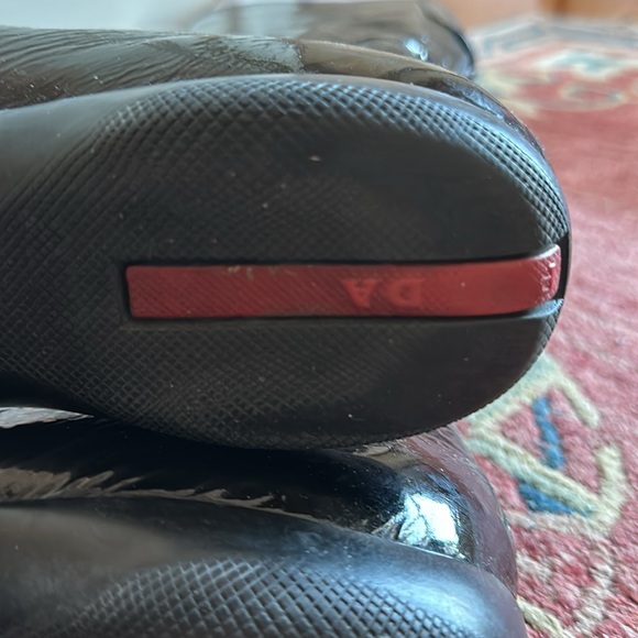 Prada Patent Leather Flat Tall boots - Picture 4 of 7